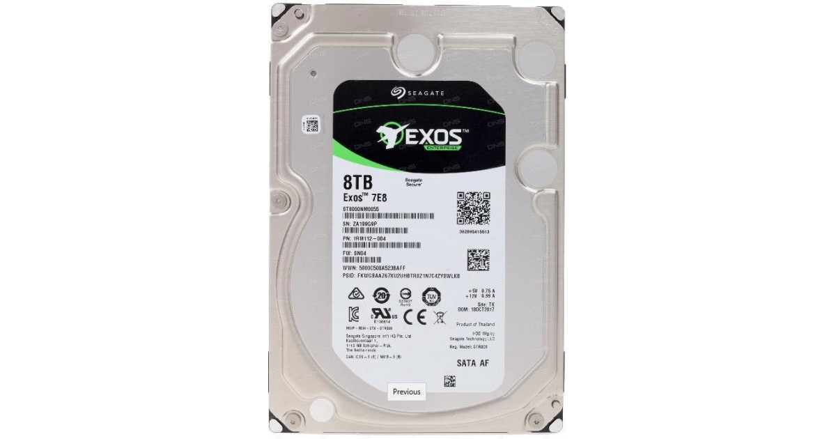 Seagate exos 8tb